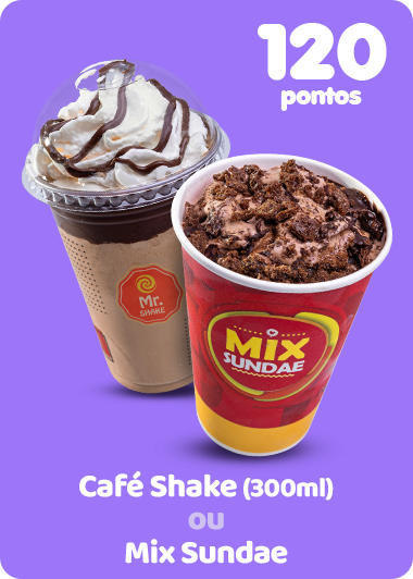 Sorvete de Café ou Mix Sundae